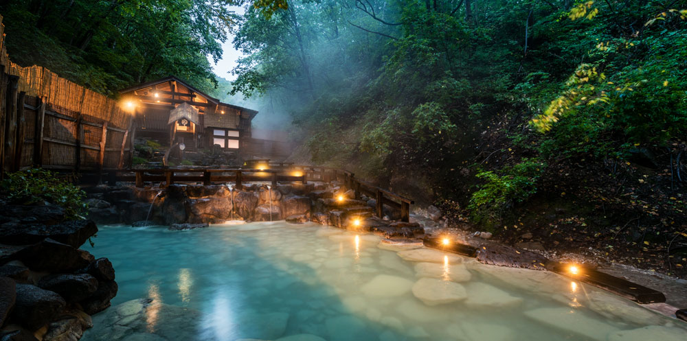 onsen nas cidades de neve no Japão - Xtravel