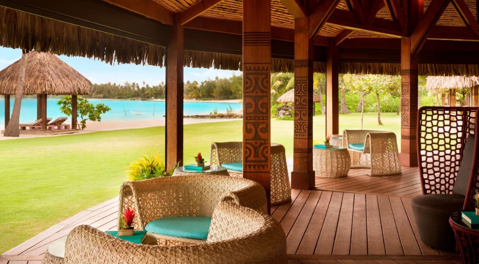 Bar em resort em Bora Bora - Xtravel